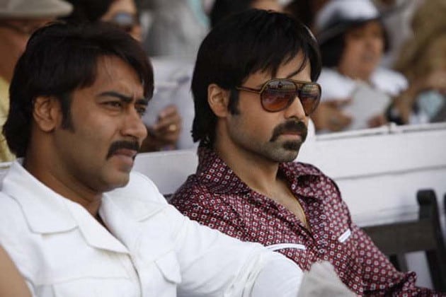 Ajay Devgn and Emraan Hashmi in a movie still