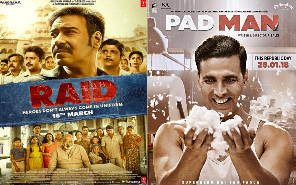 Raid vs Padman box office battle