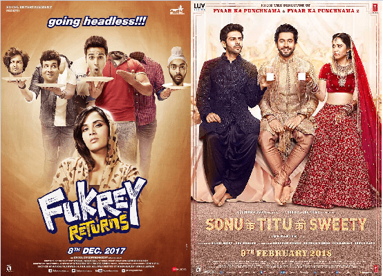 SKTKS vs Fukrey Returns Box Office Comparison